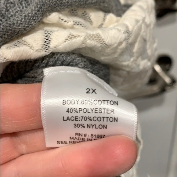 Knit Top with Lace Trim - Picture 4 of 5